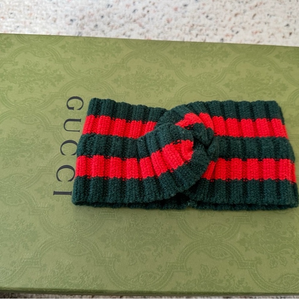 Gucci Striped Red and Green Headband